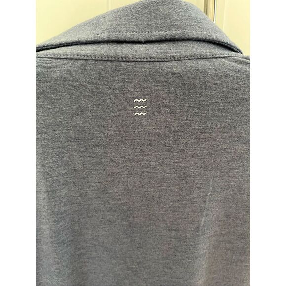 Free Fly Men’s Heritage Polo Sz L Slate Blue Bamboo - Picture 7 of 11